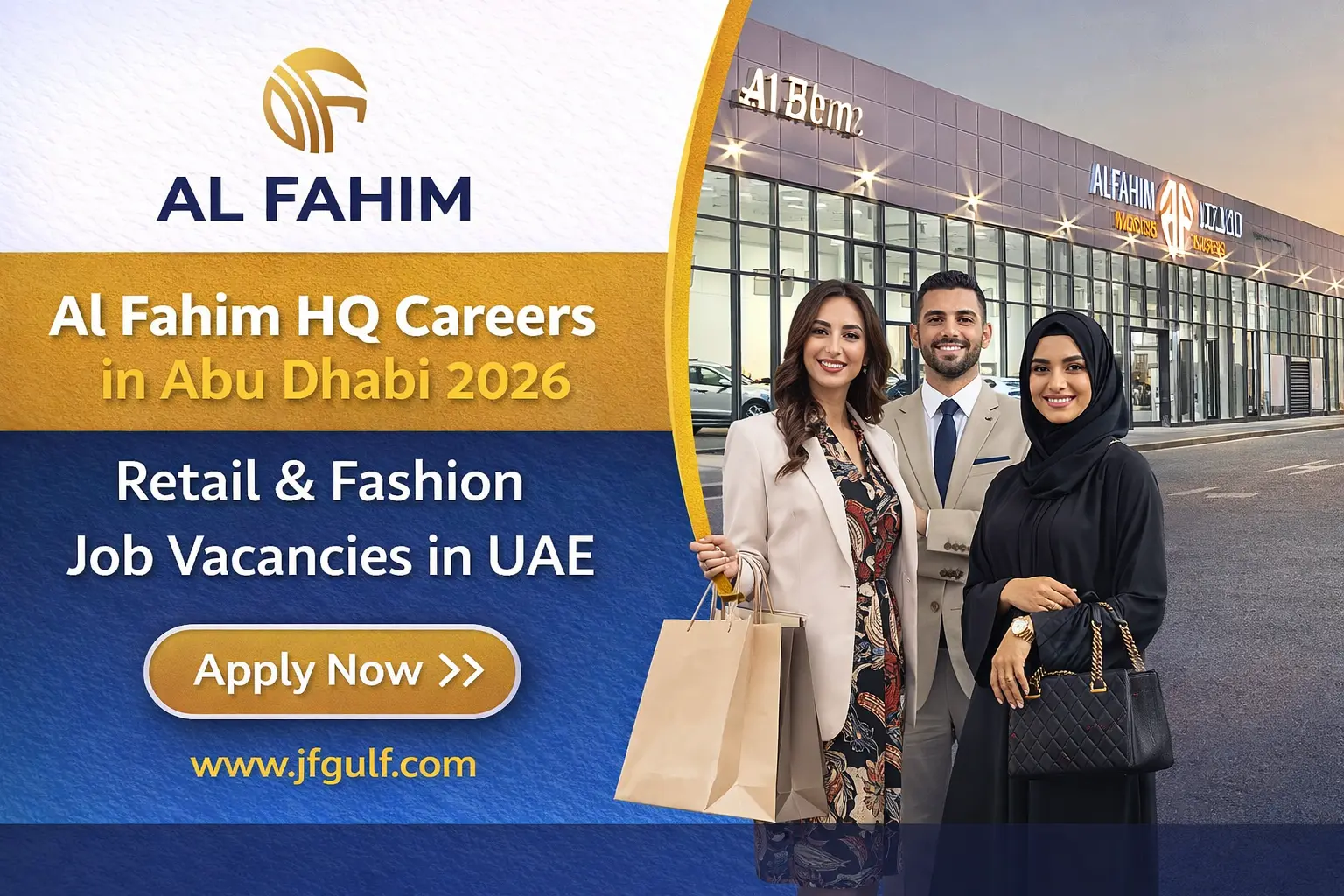 Al Fahim HQ job vacancies in Abu Dhabi 2026 retail and fashion careers UAE