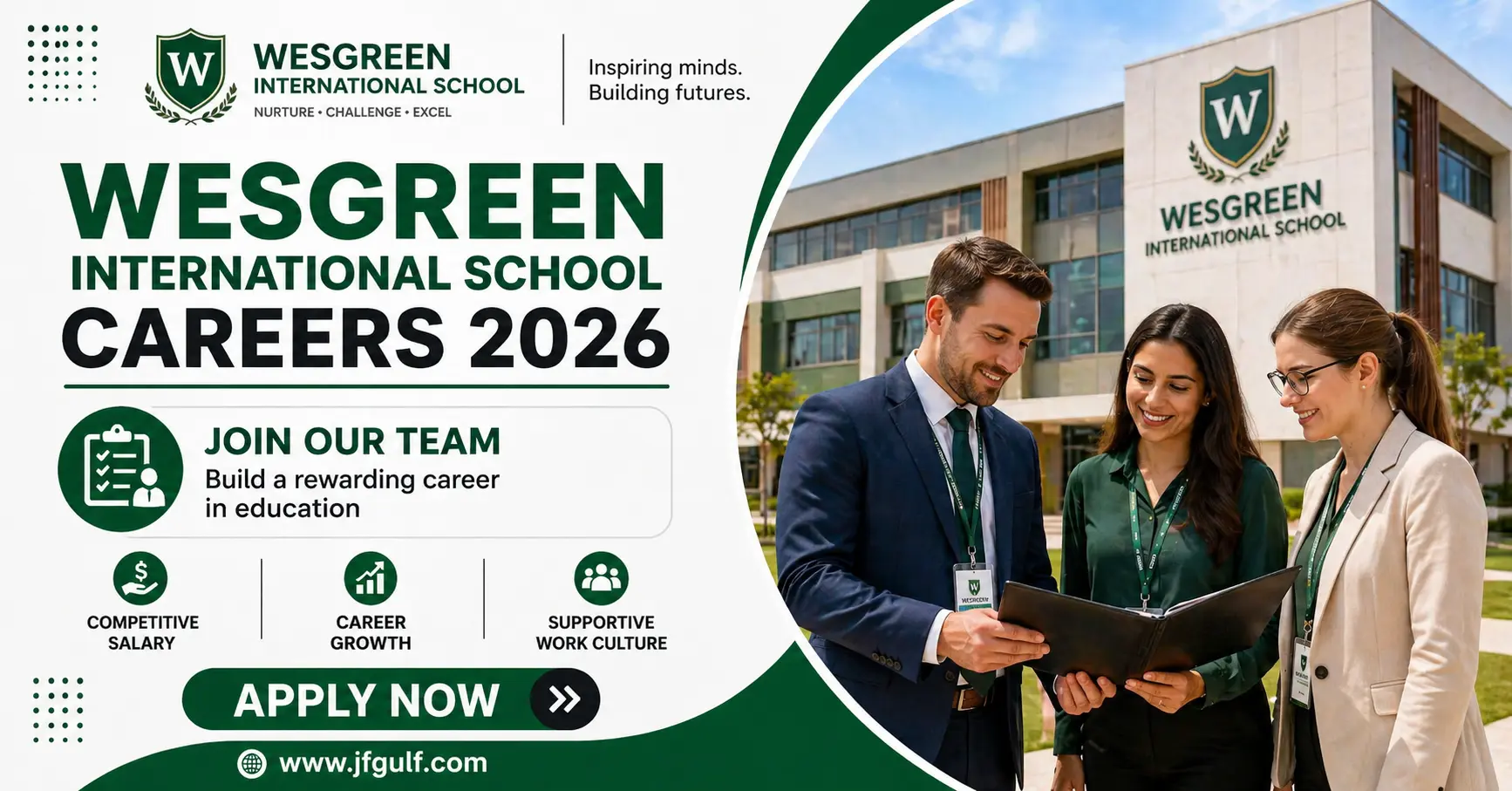 Wesgreen International School teaching jobs UAE 2026