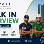 Hayatt Group Facilities Management walk in interview Abu Dhabi 2026 for MEP and civil technician jobs in Khalifa City