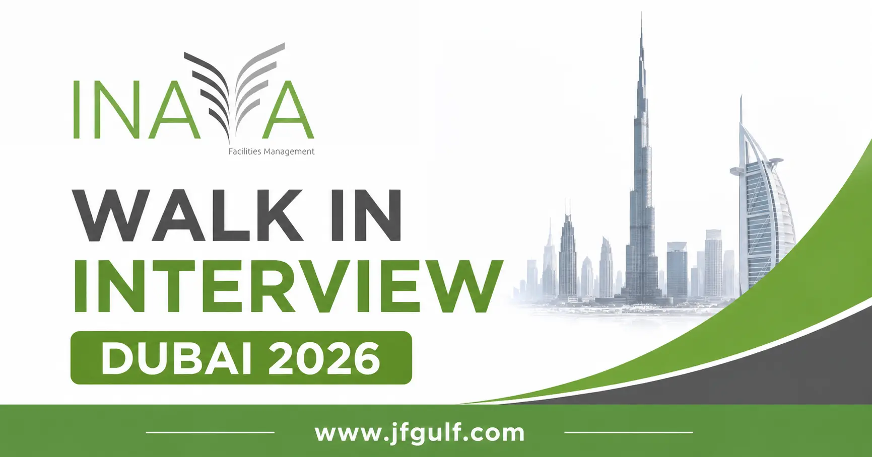 INAYA Facilities Management walk in interview Dubai 2026 for MEP HVAC Electrical Plumbing roles