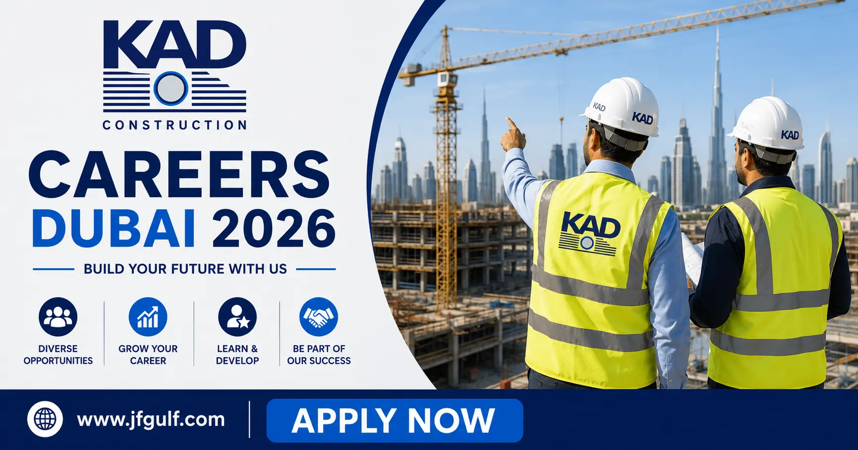 KAD Construction Careers Dubai 2026 Roads and Infrastructure Jobs UAE